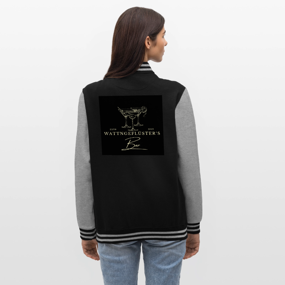 College JACKE WATTNGEFLSÜTER'S BAR - black/heather grey