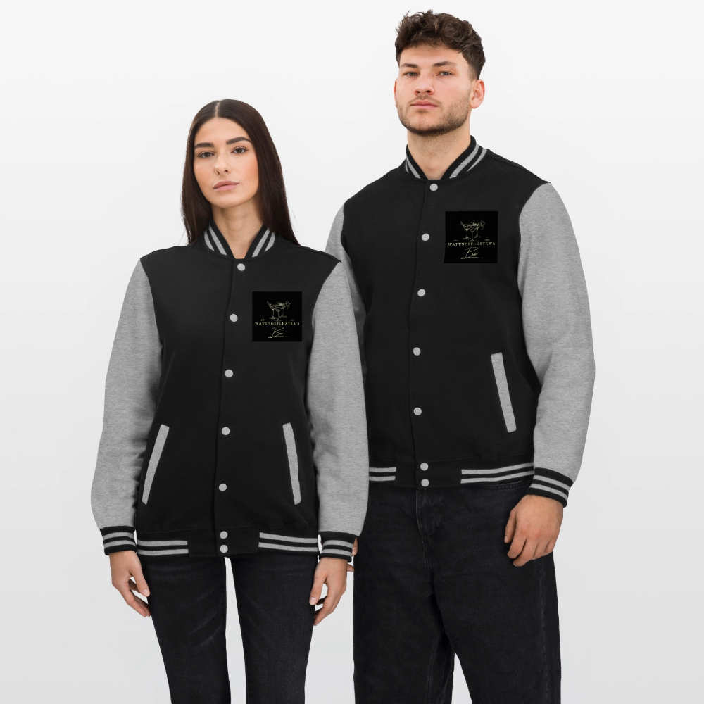 College JACKE WATTNGEFLSÜTER'S BAR - black/heather grey