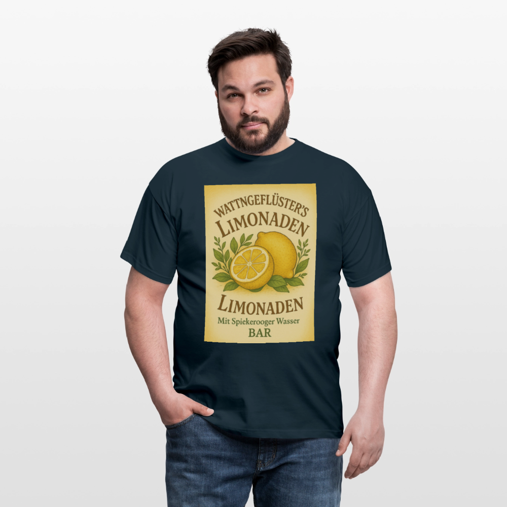 Wattngeflüster's Zitronenlimonade T-shirt - navy