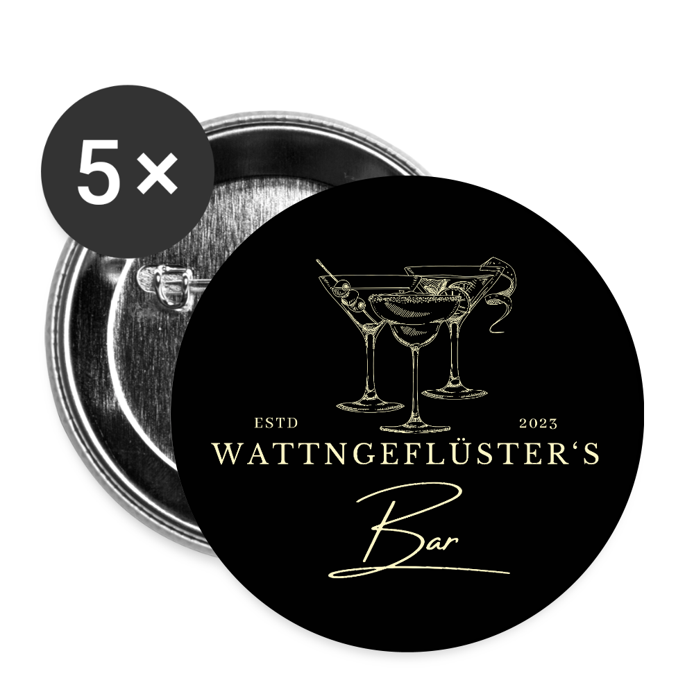 Wattngeflüster's Bar Button - white