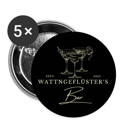 Wattngeflüster's Bar Button - white