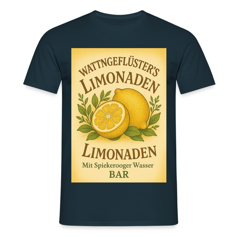 Wattngeflüster's Zitronenlimonade T-shirt - navy