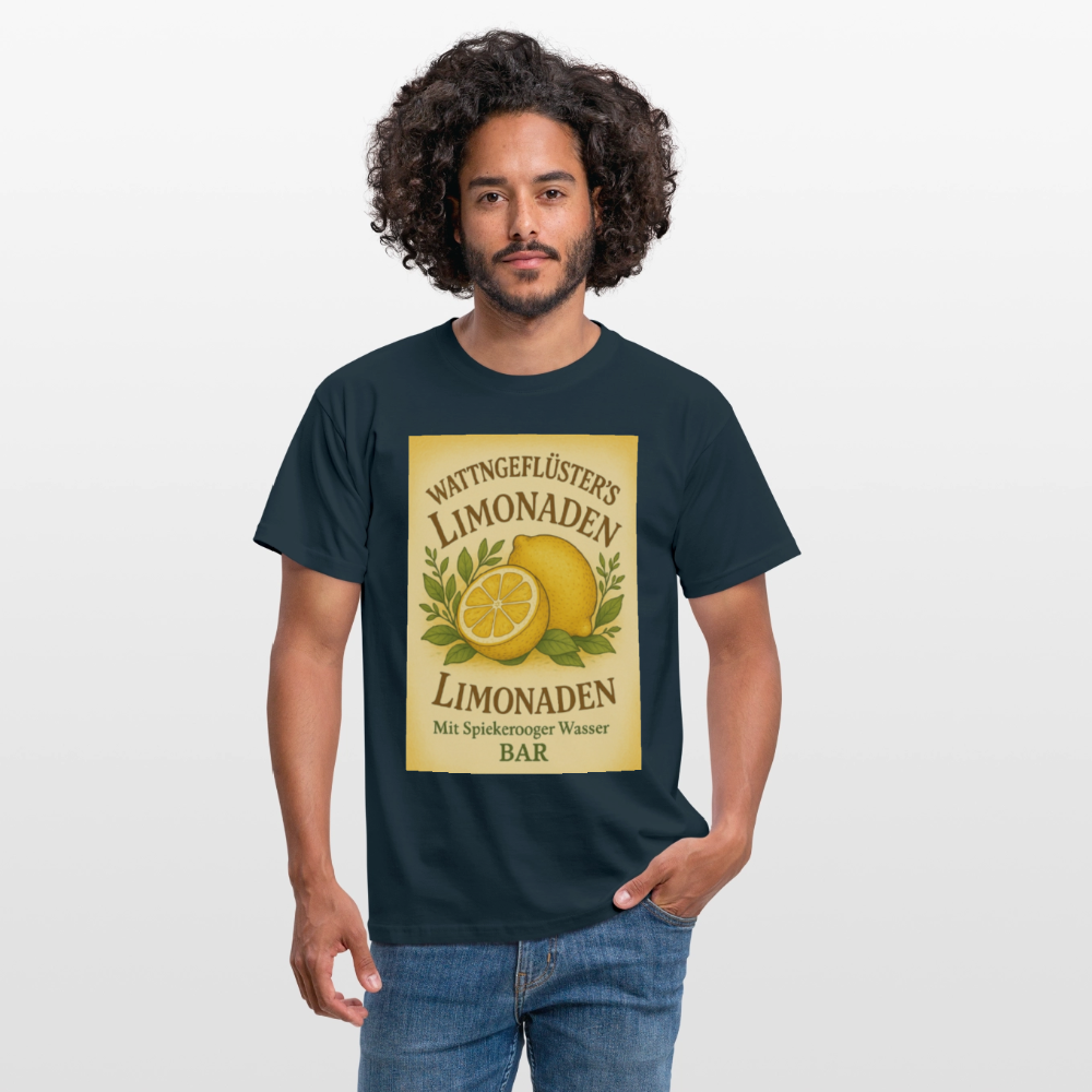 Wattngeflüster's Zitronenlimonade T-shirt - navy