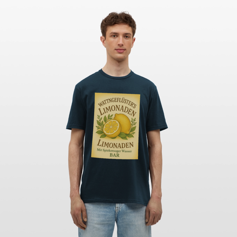 Wattngeflüster's Zitronenlimonade T-shirt - navy