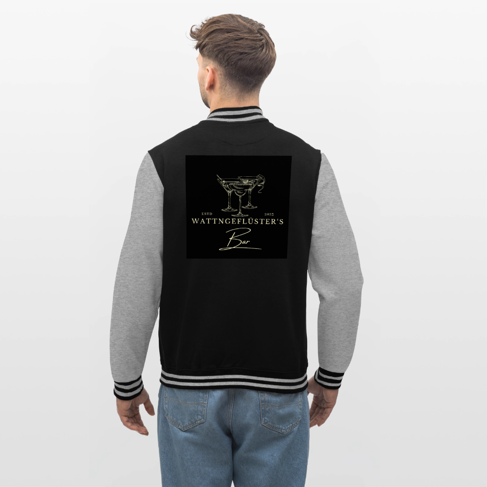 College JACKE WATTNGEFLSÜTER'S BAR - black/heather grey