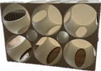 Flaschenhalterung für den Kühlschrank 6er
